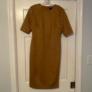 Black Label by Evan-Picone Suede Camel Dress